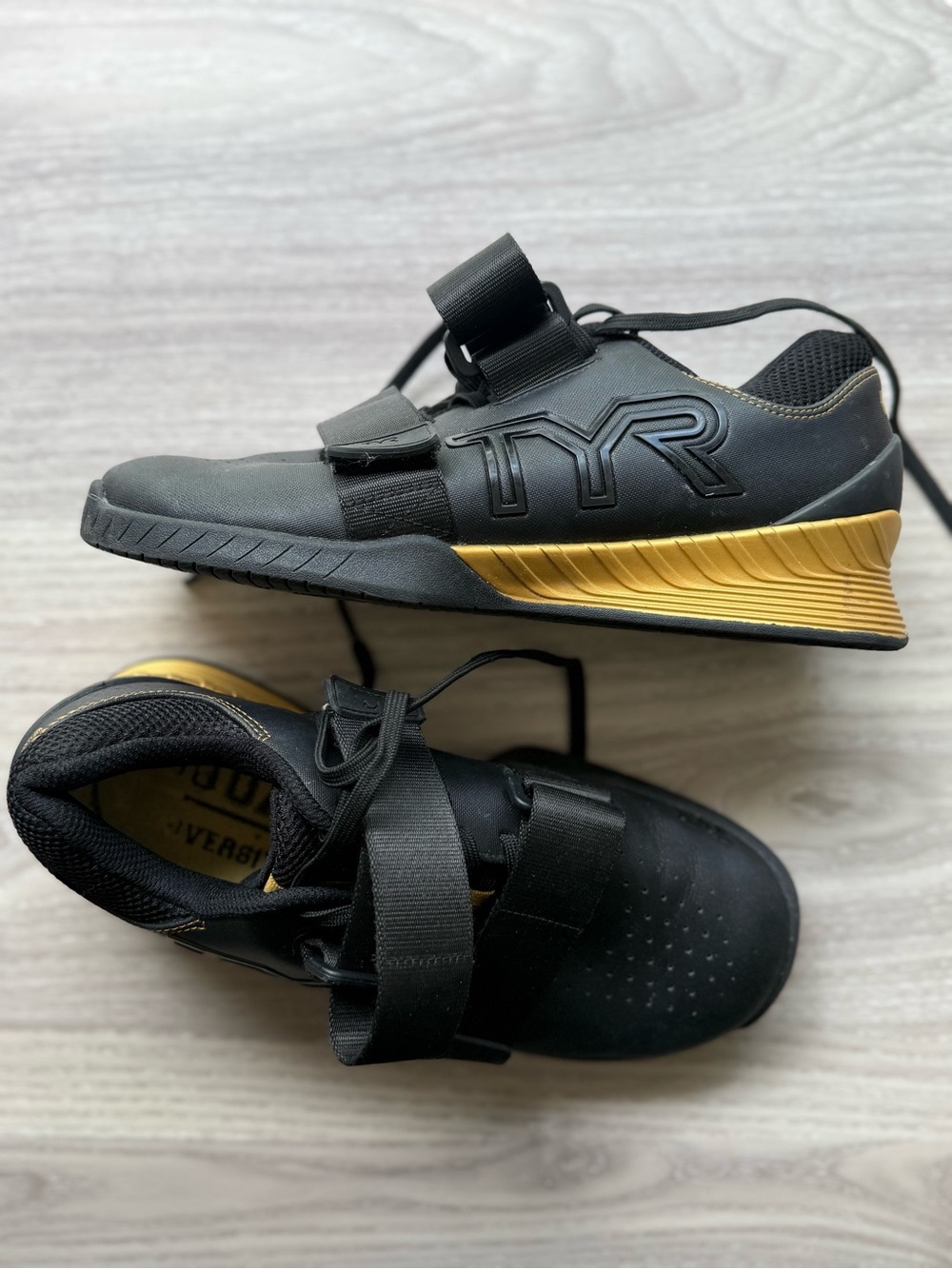 TYR Black and Gold Performance Training Shoes